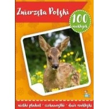 100 naklejek z plakatem. Zwierzęta Polski
