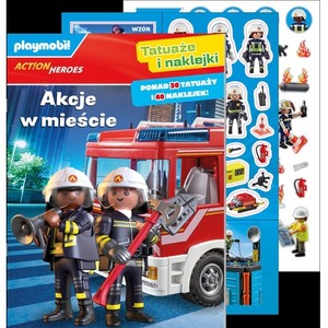 Akcje w mieście. Playmobil Action Heroes. Tatuaże i naklejki