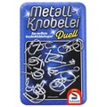 Łamigłówki druciane w metalowej puszce