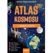 Atlas kosmosu z naklejkami i plakatem. Atlasy z naklejkami