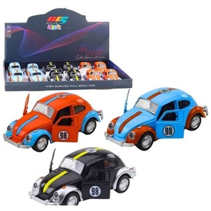 Autko garbus metalowy z napędem pull-back MIX