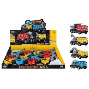 Auto ciężarowe metalowe 12 cm MIX