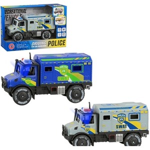 Auto ciężarówka policja światło i dźwięk