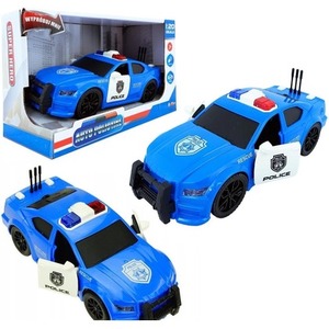 Auto policja z dźwiękiem i światłem