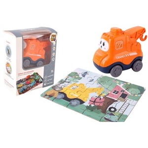 Auto puzzle Przygoda drogowa dźwig