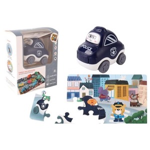 Auto puzzle Przygoda drogowa policja
