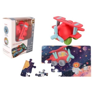 Auto puzzle Przygoda drogowa samolot