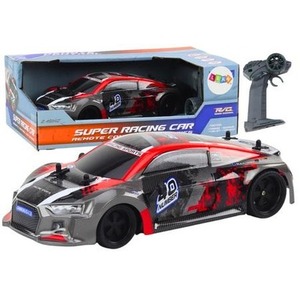 Auto R/C 1:18 gumowe koła drift czerwony