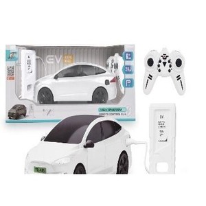 Auto RC ze stacją do ładowania białe