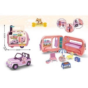 Auto z przyczepą play pocket 22x12x16,5cm