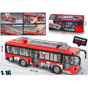 Autobus czerwony światło dźwięki 1:16