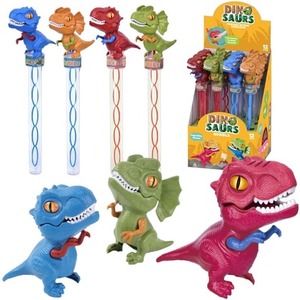 Bańki dinozaur ruchoma szczęka 140ml MIX