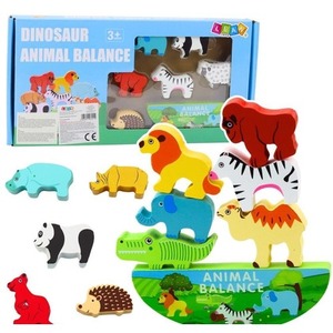 Balansujące zwierzęta drewniane 13el