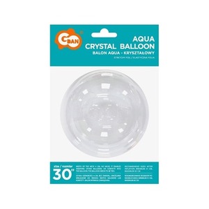 Balon Aqua kryształowy bez nadruku 76cm