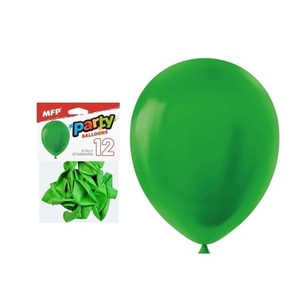 Balon dmuchany zielony 26cm 12szt