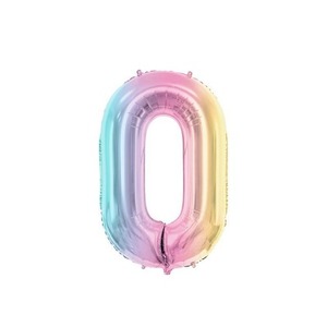 Balon foliowy 0 pastelowy tęczowy 86cm