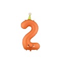 Balon foliowy Cyfra 2 pomarańczowy 86cm