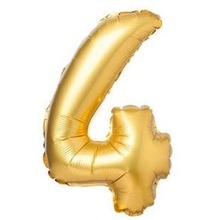 Balon foliowy matowy złoty 4 69cm