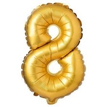 Balon foliowy matowy złoty 8 69cm