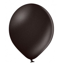 Balony B85 metaliczne czarne 25cm 100szt