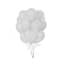 Balony Beauty&Charm metaliczne białe 30cm 50szt
