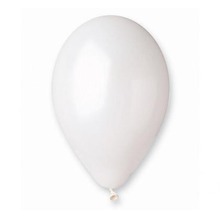 Balony metaliczne perłowe białe 30cm 100szt