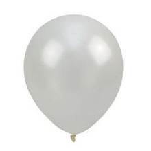 Balony metalizowane białe 30cm 100szt