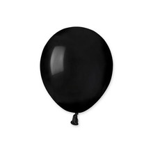 Balony pastelowe czarne 13cm 100szt