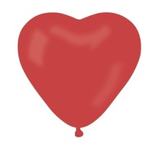 Balony pastelowe małe serca ciemno czerwone 100szt