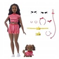 Barbie Jednakowa stylizacja Lalka i piesek - Paski