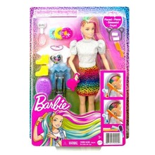 Barbie. Kolorowa fryzura panterka