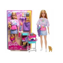 Barbie Malibu Stylistka z pieskiem HNK95