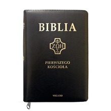 Biblia pierwszego Kościoła czarna z paginatorami