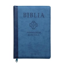 Biblia pierwszego Kościoła niebieska paginatory