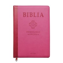Biblia pierwszego Kościoła różowa z paginatorami