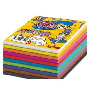 Bibuła marszczona kostka 10x10cm 10 kolorów mix