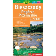 Bieszczady i Pogórze Przemyskie - mapa turystyczna