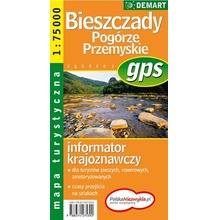 Bieszczady  i Pogórze Przemyskie mapa turystyczna plastik 1:75 000