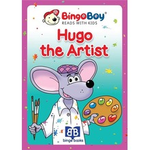 Bingo Boy reads with Kids. Hugo the Artist