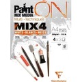 Blok A4 białych papierów mix4 250g 12ark