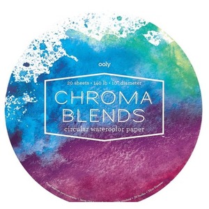 Blok do malowania akwarelami okrągły Chroma Blends