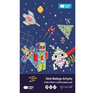 BLOK MAŁEGO ARTYSTY A4/8 PIXI PLANET 120G/M2 HAPPY COLOR