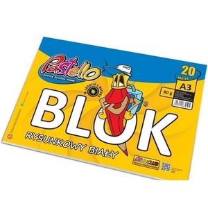 Blok rysunkowy A3 80g 20 kartek