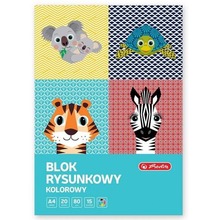 Blok rysunkowy A4/20K kolor Cute Animals (10szt)
