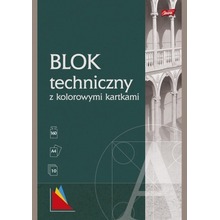 Blok techniczny A4 10K kolorowe kartki Unipap PAKIET 10 sztuk