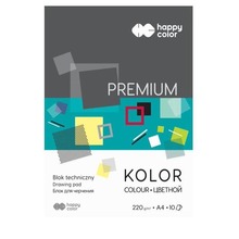 Blok techniczny kolor A4/10K Premium HAPPY COLOR