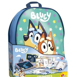 Bluey szkoła rysowania z plecakiem