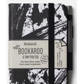 Bookaroo Notatnik A7 z długopisem - czarno-biały