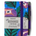 Bookaroo Notatnik A7 z długopisem - fiolet turkus