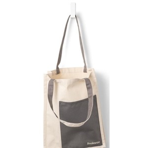 Bookaroo Torba bawełniana Charcoal&Cream
